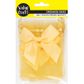MINI ORAGANZA BAGS W BOWS GOLD 5PC