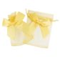 MINI ORAGANZA BAGS W BOWS GOLD 5PC