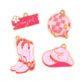 CHRM ENAMEL 4PC COWGIRL