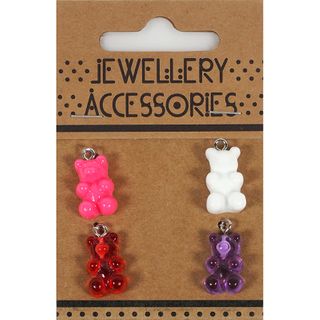 CHARM PLASTC 4PC GUMMI BEARS