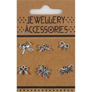 CHARM ALLOY 6PC BOWS