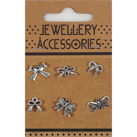 CHARM ALLOY 6PC BOWS