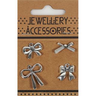 CHARM ALLOY 4PC BOWS