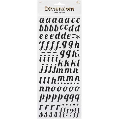 ALPHA NUMERICAL FOAM BLACK