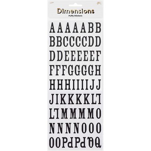 ALPHA NUMERICAL PUFFY BLACK