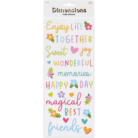 PHRASE HAPPY PUFFY MULTI