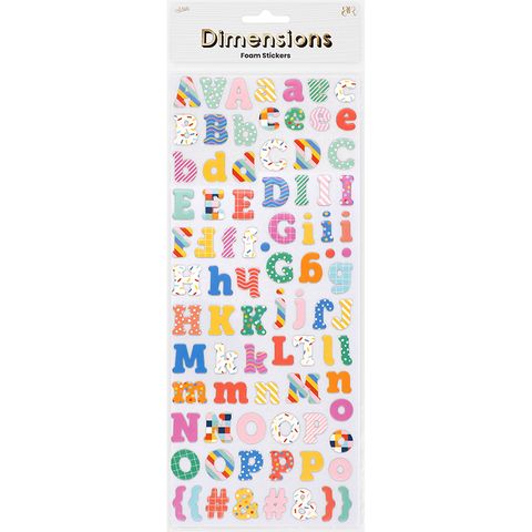 ALPHA NUMERICAL FOAM PATTERNS