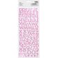ALPHA NUMERICAL FOAM PINK GLITTER