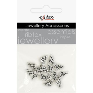 Charm - Angel Wings 10x20mm Dark Silver