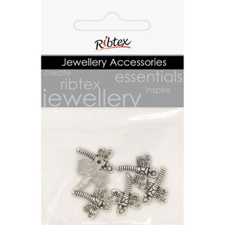 Charm - Dragonfly 16x20mm Silver 6Pcs