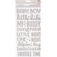 THICKR FOIL FOAM SILVER BABY BOY