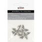 Charm - Angel Wings 10x20mm Dark Silver