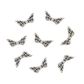 Charm - Angel Wings 10x20mm Dark Silver