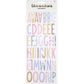 DIMENSIONS  PUFFY ALPHA FLORAL STICKERS