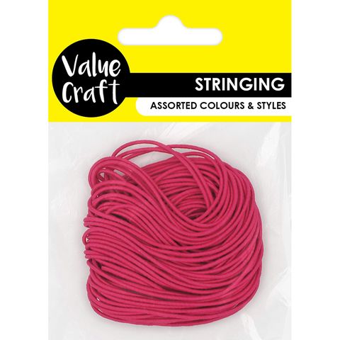 CRAFT ELASTIC THREAD HOT PINK 10M