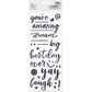 DIMENSIONS  PUFFY ALPHA PHRASE STICKERS