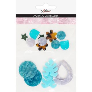 ACRYLIC JEWEL GIANT PACK BLUE 16PCS
