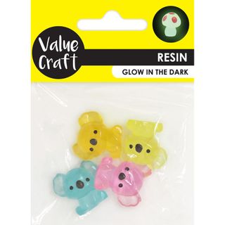 RESIN GLOW IN DARK KOALAS 4PC