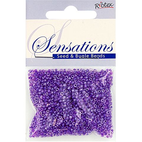 Bead Glass Seed 1.8mm Purple Clr 25G