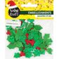 XMAS HOLLY SHAPES 30PC