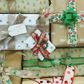 Xmas Bow 9.5Cm Grn Metallic 1Pc