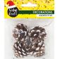 XMAS MINI SNOW PINECONE ORNAMENTS 4PC