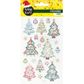 XMAS CRYSTAL STICKERS TREES 1SH