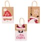 XMAS PAPER BAGS 21x15CM ASSORTED 3PCS