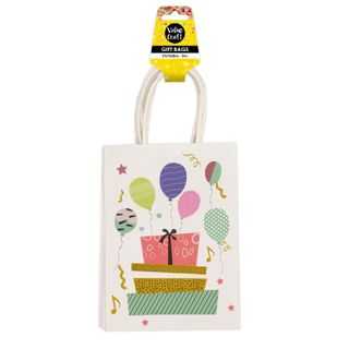 GIFT BAGS 21X15CM BIRTHDAY 3PC