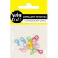 JF LOBSTER CLASP 7MM MULTI 12PC
