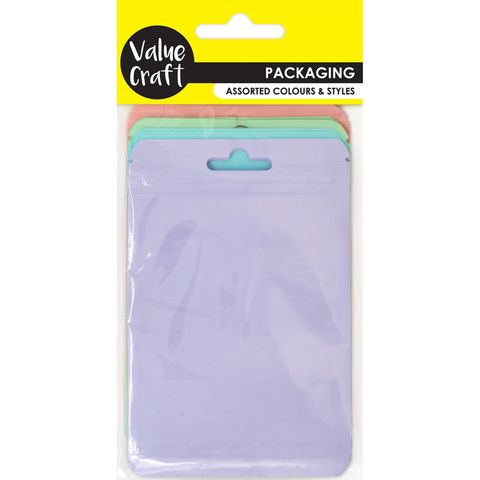 ZIPLOCK BAGS 13CM x 8.5CM PASTEL 12PC