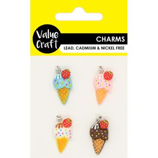 CHARMS ICE CREAM CONES ASST 4PCS