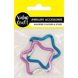 CARABINER STAR CLIPS 2PC
