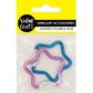 CARABINER STAR CLIPS 2PC