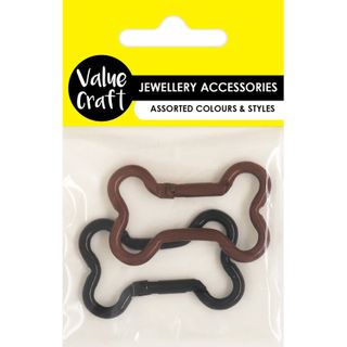 CARABINER BONE CLIPS 2PC