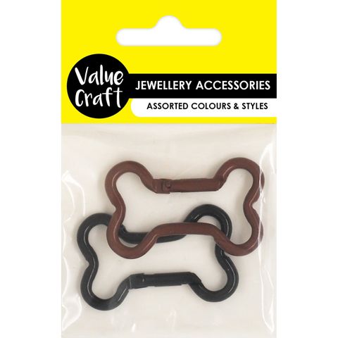 CARABINER BONE CLIPS 2PC