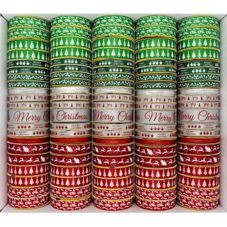 XMAS RIBBON BOX CLASSIC 105 ROLL MIX