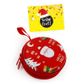 XMAS METAL ROUND CASE W ZIP 1PC