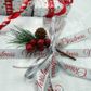 XMAS MINI PINECONE BAUBLE BUNCH RED 2PCS