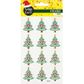 XMAS CRYSTAL STICKERS MINI TREES 1SH