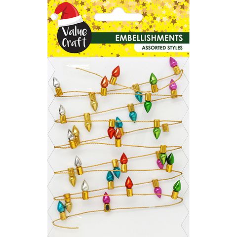 XMAS MINI STRING LIGHTS GOLD 1M