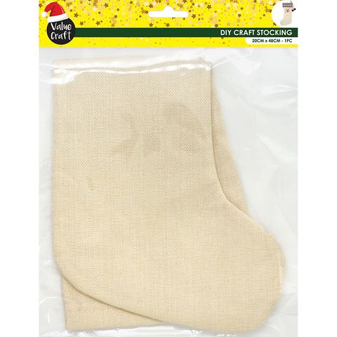 XMAS DIY CRAFT STOCKING 1PC