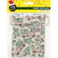 XMAS BAG FABRIC 10x12.5CM WHIMSICAL 2PC
