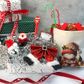 XMAS WIND UP TOY SANTA 1PC