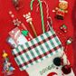XMAS PUSH ON CHARM BRACELET SET 7PCS