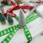 XMAS MINI SILVER GLITTER TREES 4PCS