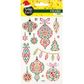 XMAS CRYSTAL STICKERS BAUBLES 1SH