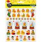 Xmas Glitter Stickers Ducks 1Sh