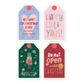 XMAS GIFT TAGS SAYINGS 8PCS