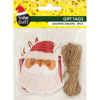 XMAS GIFT TAGS DIE CUTS 8PCS